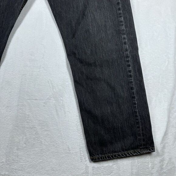 Levis 501xx Jeans 40x32 Straight Leg Button Fly Mens Black Denim (36X28) - Picture 2 of 14